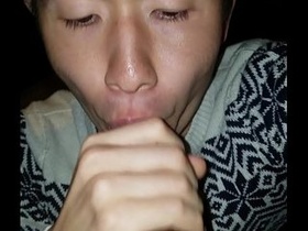 youthful BBC getting head from asian